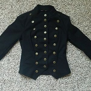 Betsey Johnson Black Military Jacket, size 0